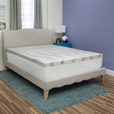 SensorPEDIC 3" Bamboo Charcoal Infused Memory Foam Mattress Topper