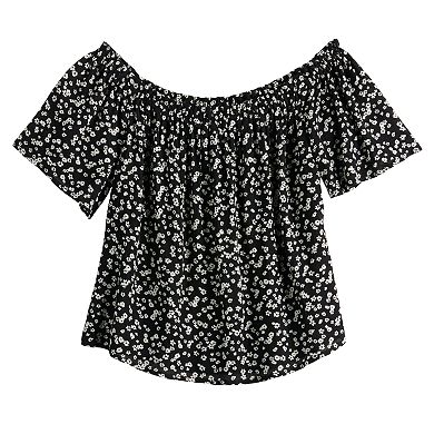 Juniors' Rewind Off-The-Shoulder Top