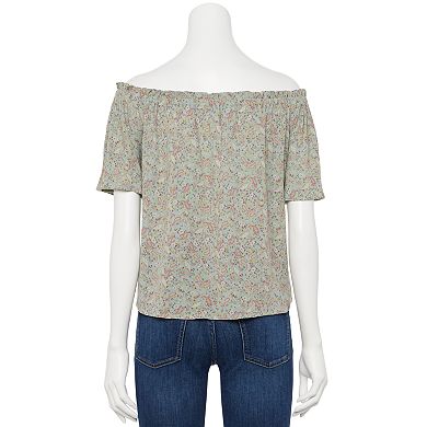 Juniors' Rewind Off-The-Shoulder Top