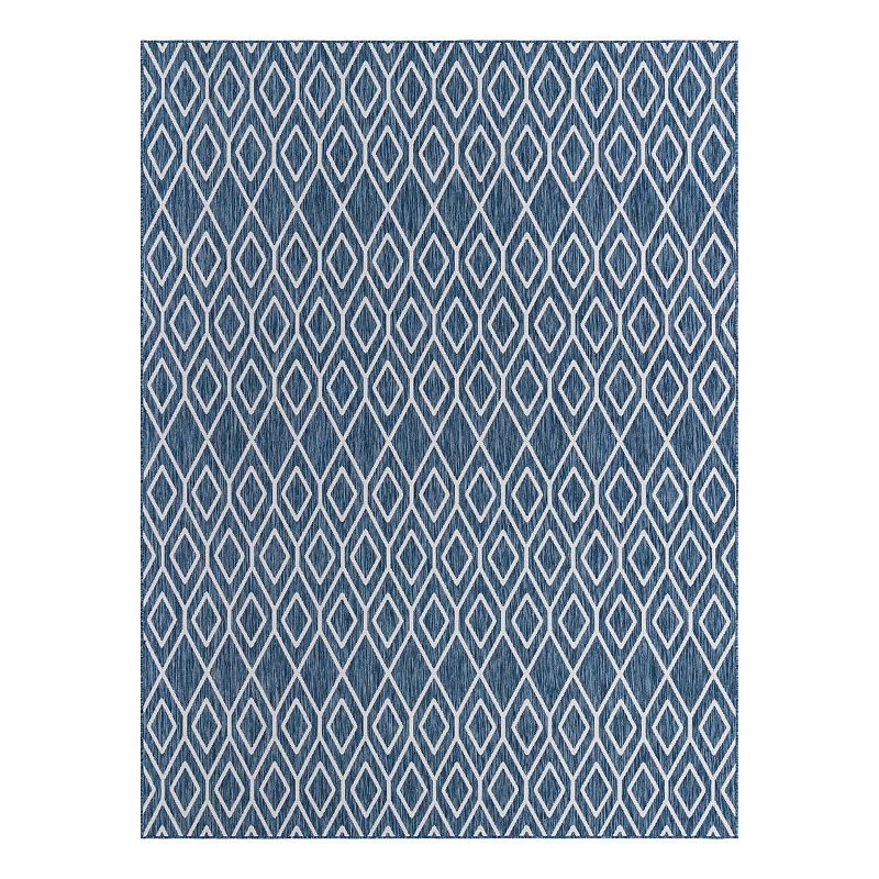 Jill Zarin Turks & Caicos Indoor Outdoor Rug, Blue, 8X10 Ft