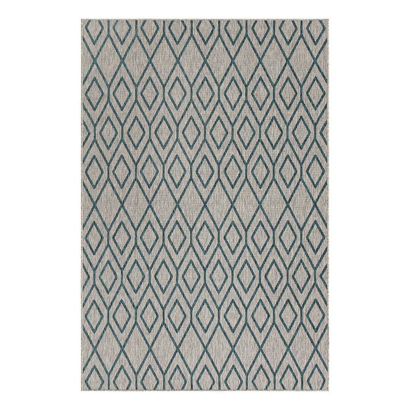 Jill Zarin Turks & Caicos Indoor Outdoor Rug, Grey, 8X10FT OVL