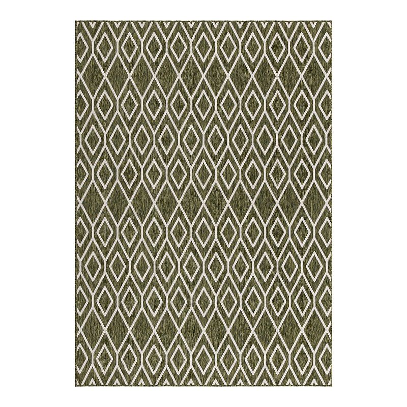 Jill Zarin Turks & Caicos Indoor Outdoor Rug, Green, 9X12 Ft