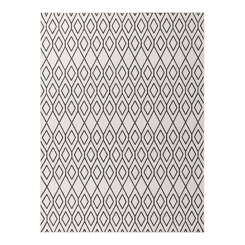 Jill Zarin Turks & Caicos Indoor Outdoor Rug, White, 9X12 Ft