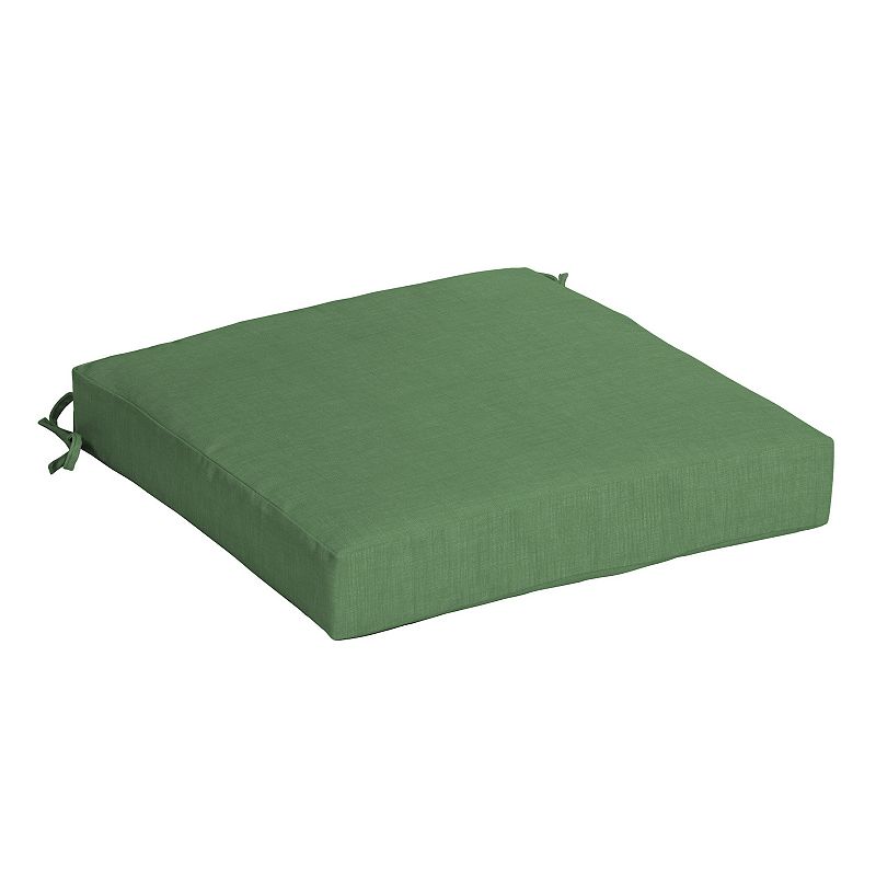 Arden Selections Leala Texture Outdoor Seat Cushion, Green, 21X21