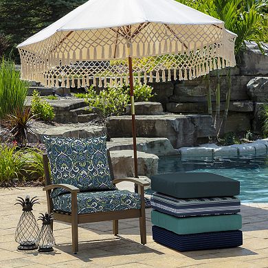 Arden Selections Aurora Damask Outdoor Deep Seat Set