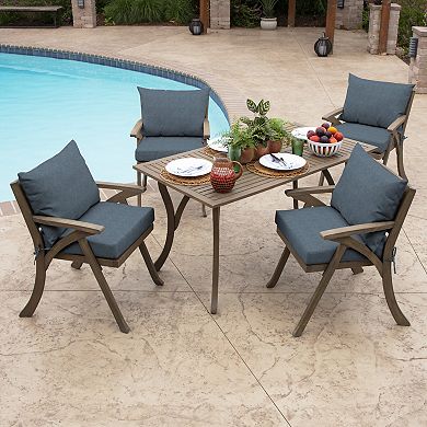 Arden Selections Alair Texture Outdoor Dining Chair Cushion Set