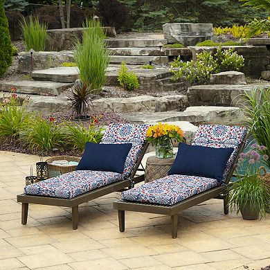 Arden Selections Diamond Geo Outdoor Chaise Lounge Cushion