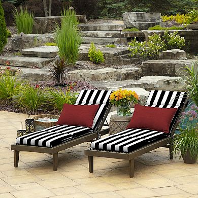 Arden Selections Cabana Stripe Outdoor Chaise Lounge Cushion