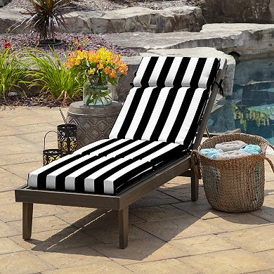 Arden Selections Cabana Stripe Outdoor Chaise Lounge Cushion