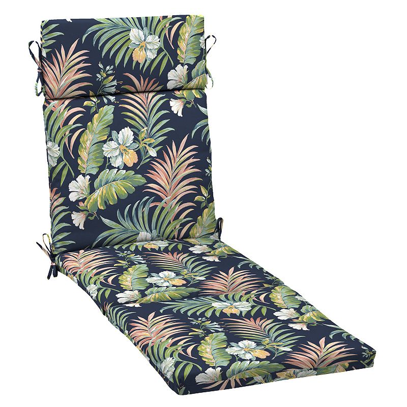Arden Selections Elea Tropical Outdoor Chaise Lounge Cushion, Multicolor, 7