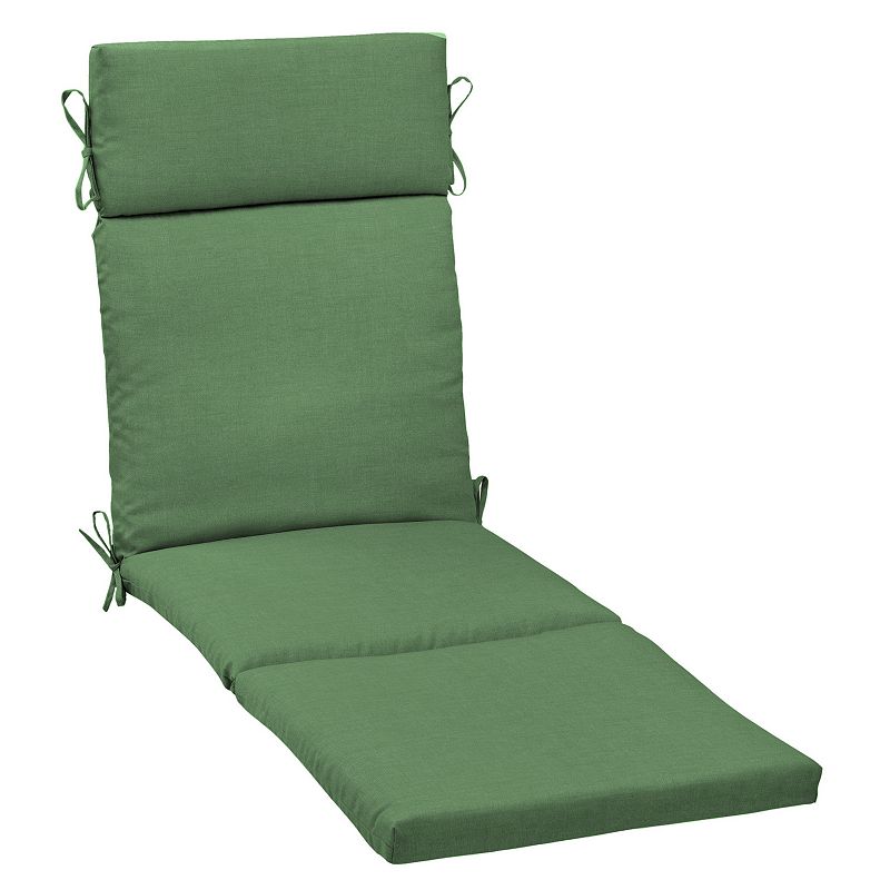Arden Selections Leala Texture Outdoor Chaise Lounge Cushion, Green, 72X21