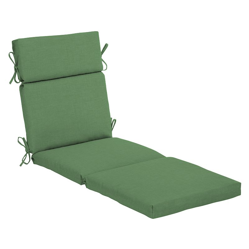 Arden Selections Leala Texture Outdoor Chaise Lounge Cushion, Green, 77X22