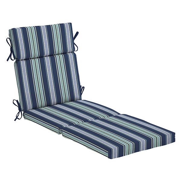 Arden Selections Aurora Stripe Outdoor Chaise Lounge Cushion