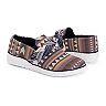 MUK LUKS Women's Boardwalk Stroll Sneaker - Taupe Slip-On Loafer With Memory Foam