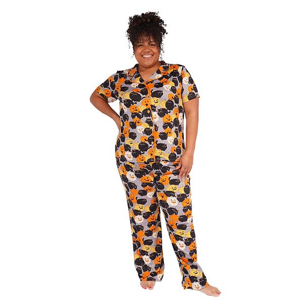 Plus Size Nite Nite by Munki Munki Halloween Pajama Shirt Pajama