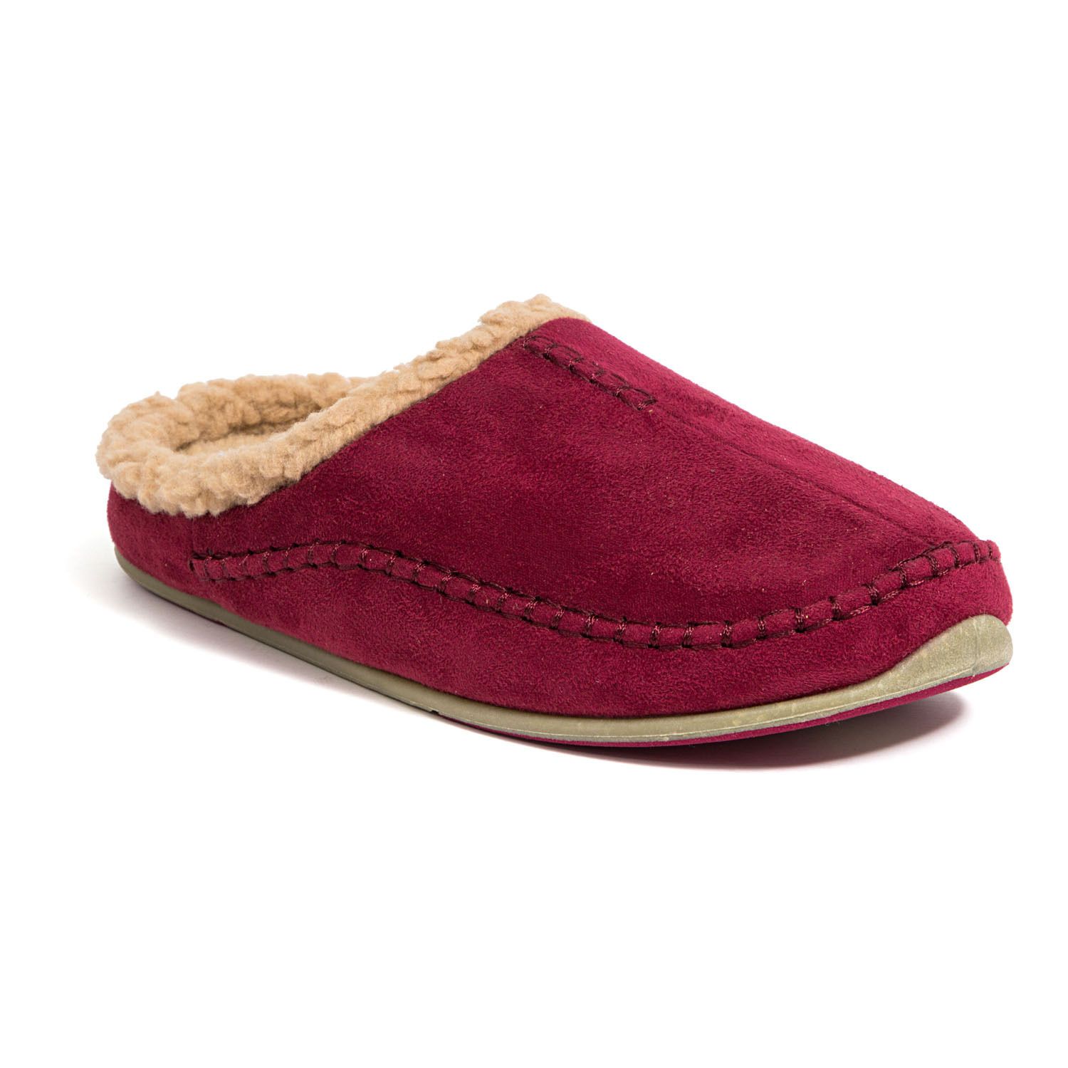 mens red slippers