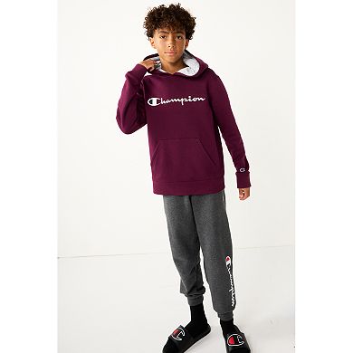 Kids 7-20 Champion Script Fleece Hoodie