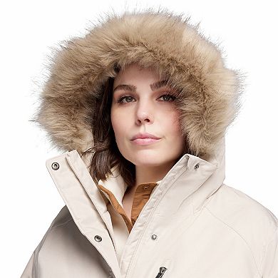 Plus Size Columbia Suttle Mountain Faux-Fur Hood Insulated Jacket