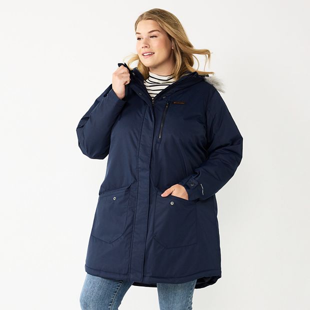 Plus Size Columbia Suttle Mountain Faux Fur Hood Insulated Jacket