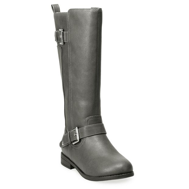 Girls hotsell gray boots