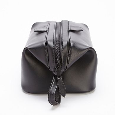 Royce Leather Barrel Toiletry Bag