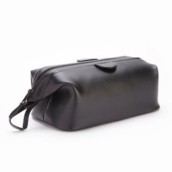 Royce Leather Barrel Toiletry Bag