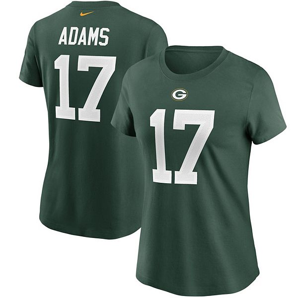 Women's Nike Davante Adams Green Green Bay Packers Name & Number T-Shirt