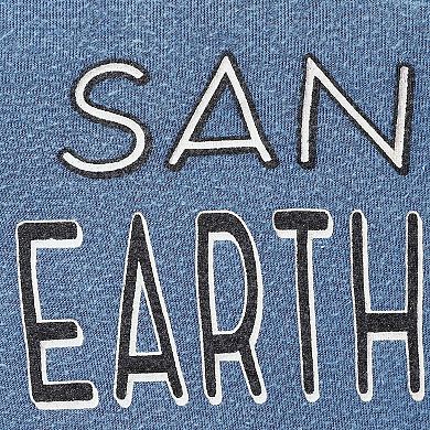 Girls Youth 5th & Ocean by New Era Blue San Jose Earthquakes Cold Shoulder T-Shirt