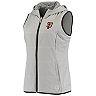 Women's Cutter & Buck Gray San Francisco Giants Reversible Cora Hoodie Full-Zip Vest