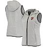 Women's Cutter & Buck Gray San Francisco Giants Reversible Cora Hoodie Full-Zip Vest