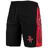 Men's Fanatics Branded Black/Red Houston Rockets Wordmark Logo Practice Shorts