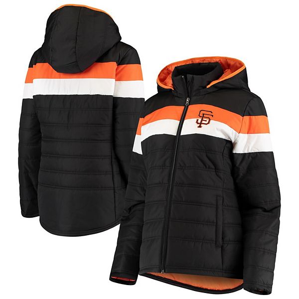 Women's G-III Sports by Carl Banks Black San Francisco Giants Slap Shot  Parka Hoodie Full