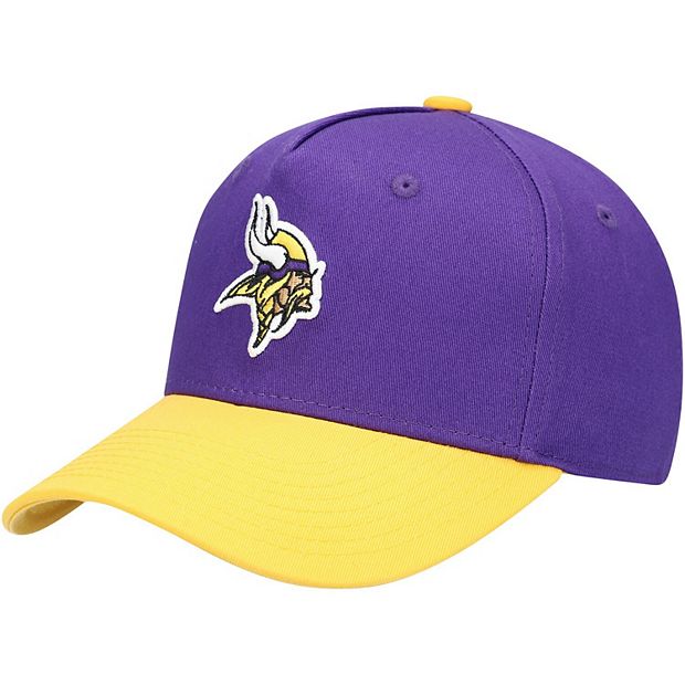 Youth Purple/Gold Minnesota Vikings Two-Tone Precurved Snapback Hat