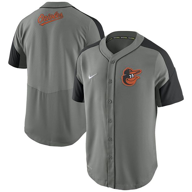 Men's Nike Gray/ Baltimore Orioles Dri-FIT Woven Jersey