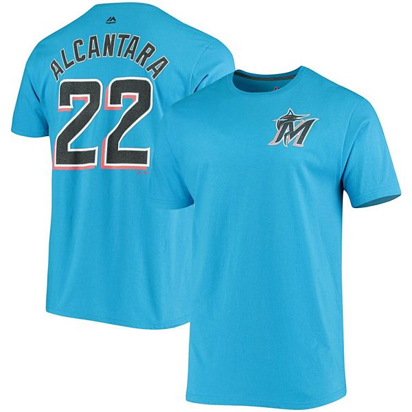 Men's Miami Marlins Sandy Alcantara Fanatics Branded Black Name