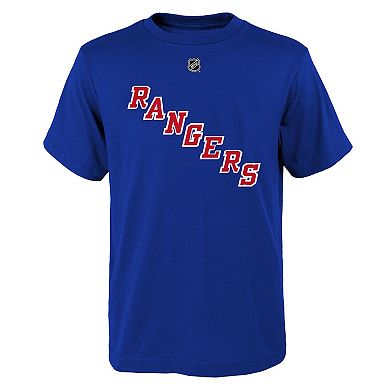 Youth Alexis Lafrenière Blue New York Rangers Name & Number T-Shirt