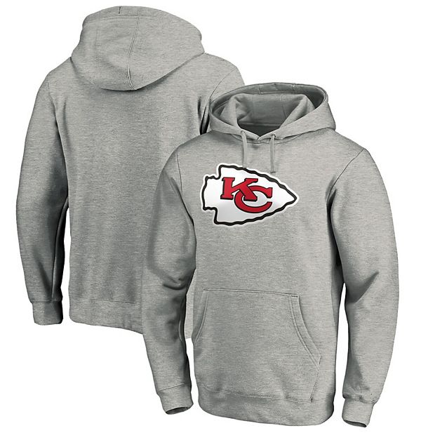 Tommy Hilfiger Mens Kansas City Chiefs Hoodie Sweatshirt, Grey, Medium