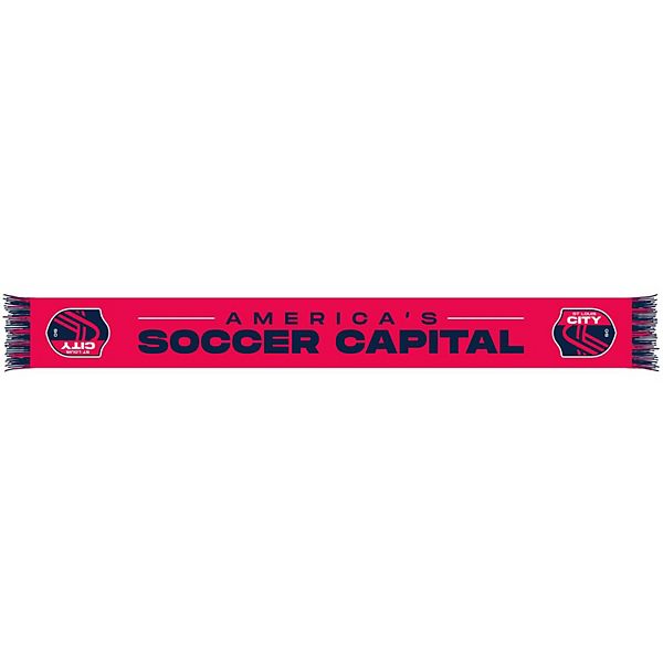 St Louis City SC Ruffneck Scarf Scarf Unisex Gray/Red New