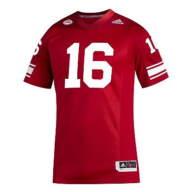 Men's adidas #16 Red Louisville Cardinals Premier Strategy Football Jersey