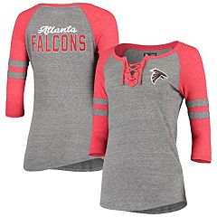 Women's Fanatics Branded Red/Black Atlanta Falcons Ombre Long Sleeve T-Shirt