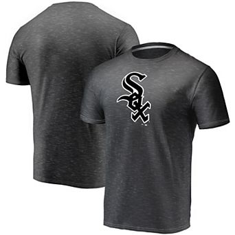 Men's Fanatics Branded Charcoal Chicago White Sox Official Logo Space Dye T-Shirt