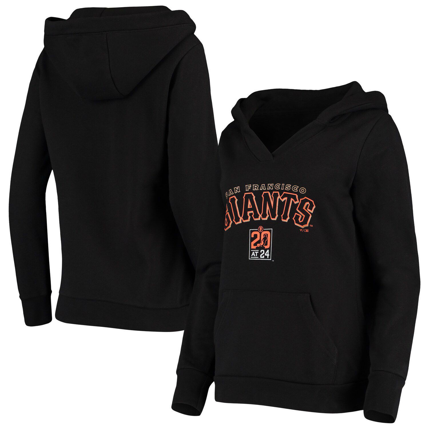 Men's San Francisco Giants Majestic Heathered Gray Authentic Collection  Ultra-Light Hoodie Long Sleeve T-Shirt