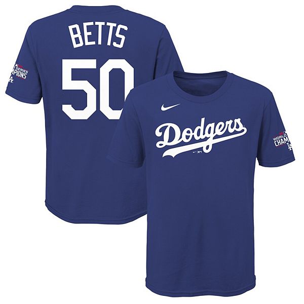 Infant Nike Mookie Betts Royal Los Angeles Dodgers Name & Number T