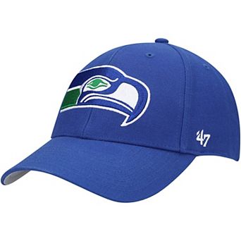 Men's '47 Royal Seattle Seahawks Throwback MVP Adjustable Hat