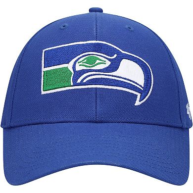 Men's '47 Royal Seattle Seahawks Throwback MVP Adjustable Hat