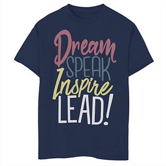 Boys 8-20 Dream Speak Inspire Lead Tee