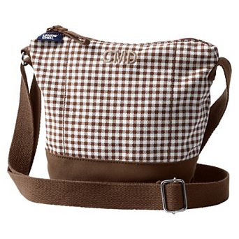 Lands' End Print Canvas Crossbody Bucket Bag