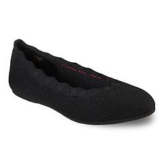 Black Skechers Memory Foam Flats - Shoes