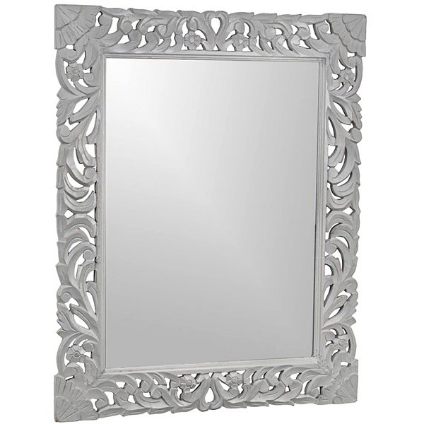 American Art Gallery Gray Medallion Wall Mirror