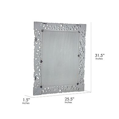 American Art Gallery Gray Medallion Wall Mirror